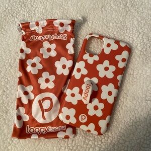 Loopy Case Orange and White Daisy iPhone 11